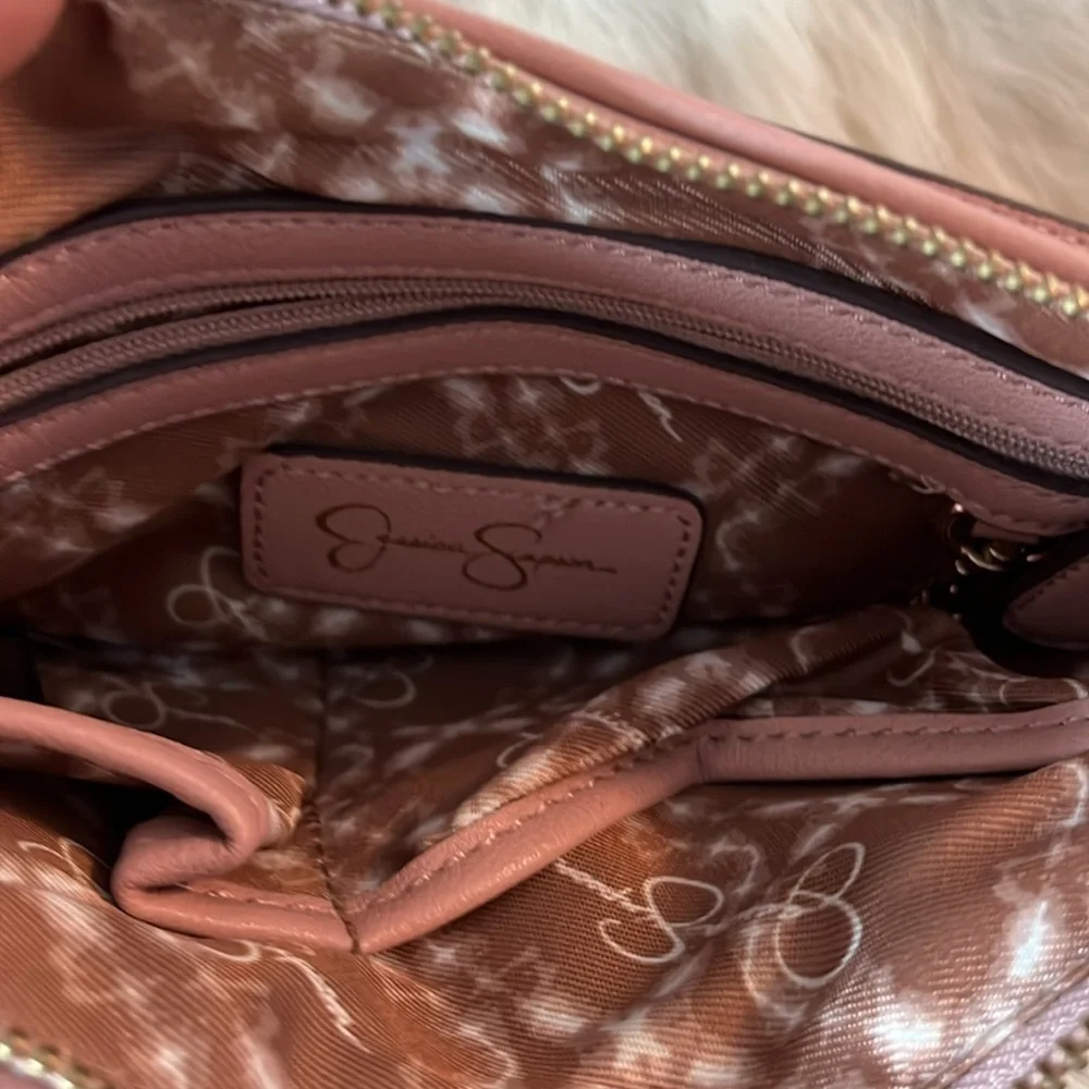 JESSICA SIMPSON Leather Eyelets Crossbody with Coin Purse - Picture 5 of 5